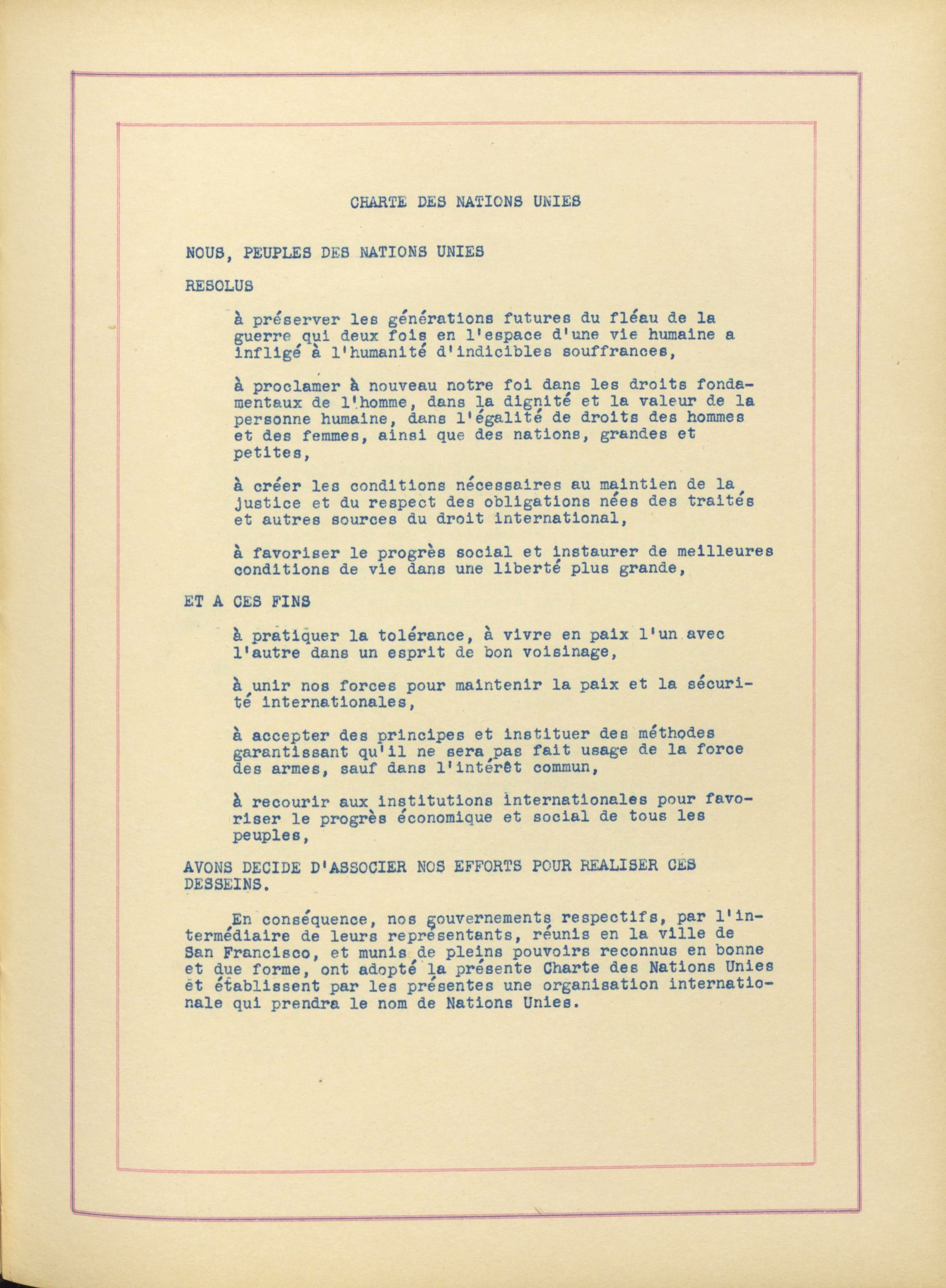 The Second Original United Nations Charter – The Text Message