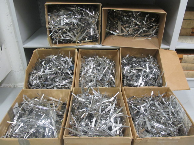 About 30 pounds' worth of fasteners removed so far