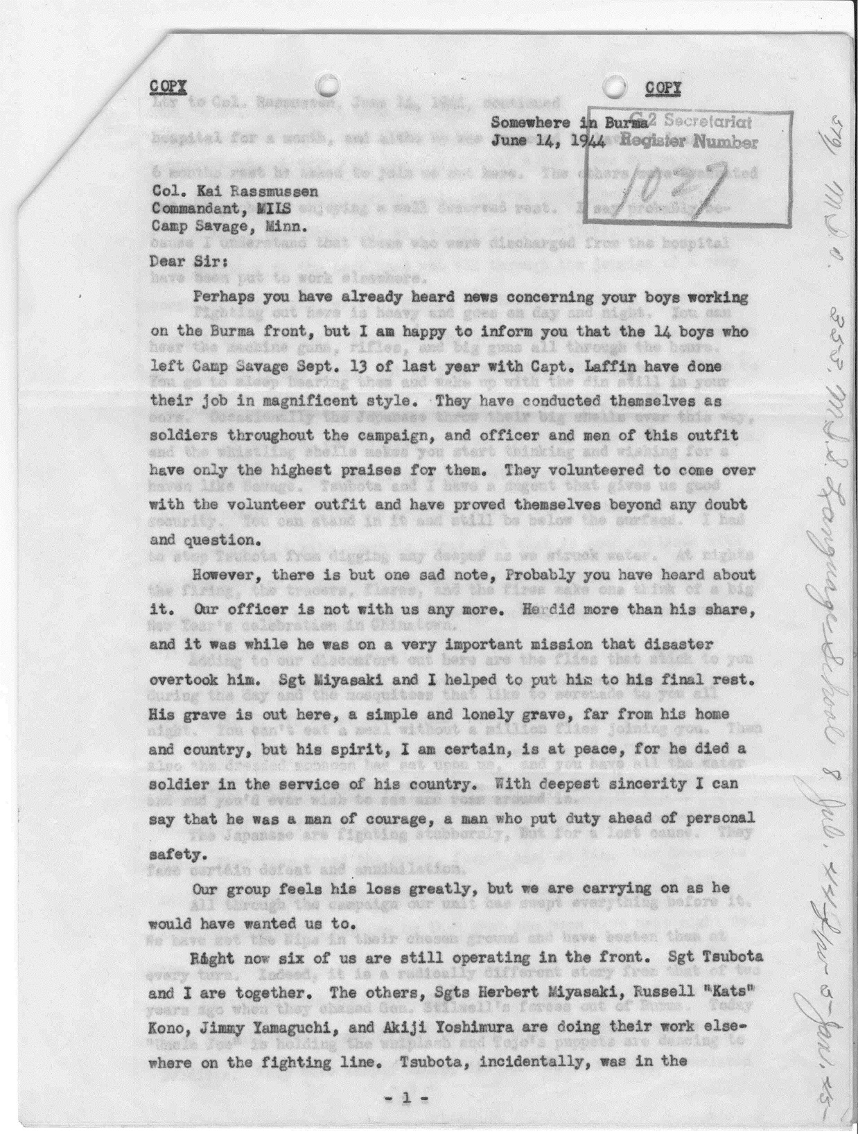 A Letter from “Somewhere in Burma,” June 1944 – The Text Message