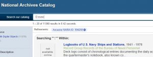 Know Your Records: U.S. Navy Deck Logs – The Text Message