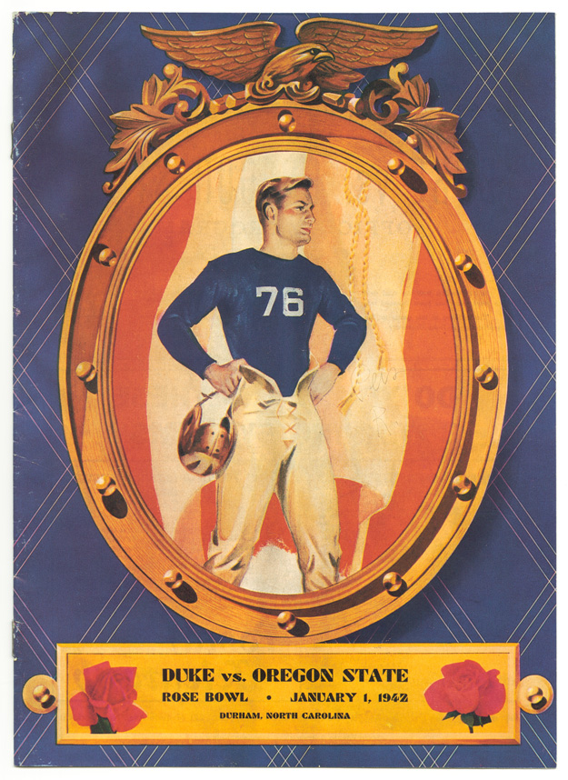Rose Bowl game program from January 1, 1942