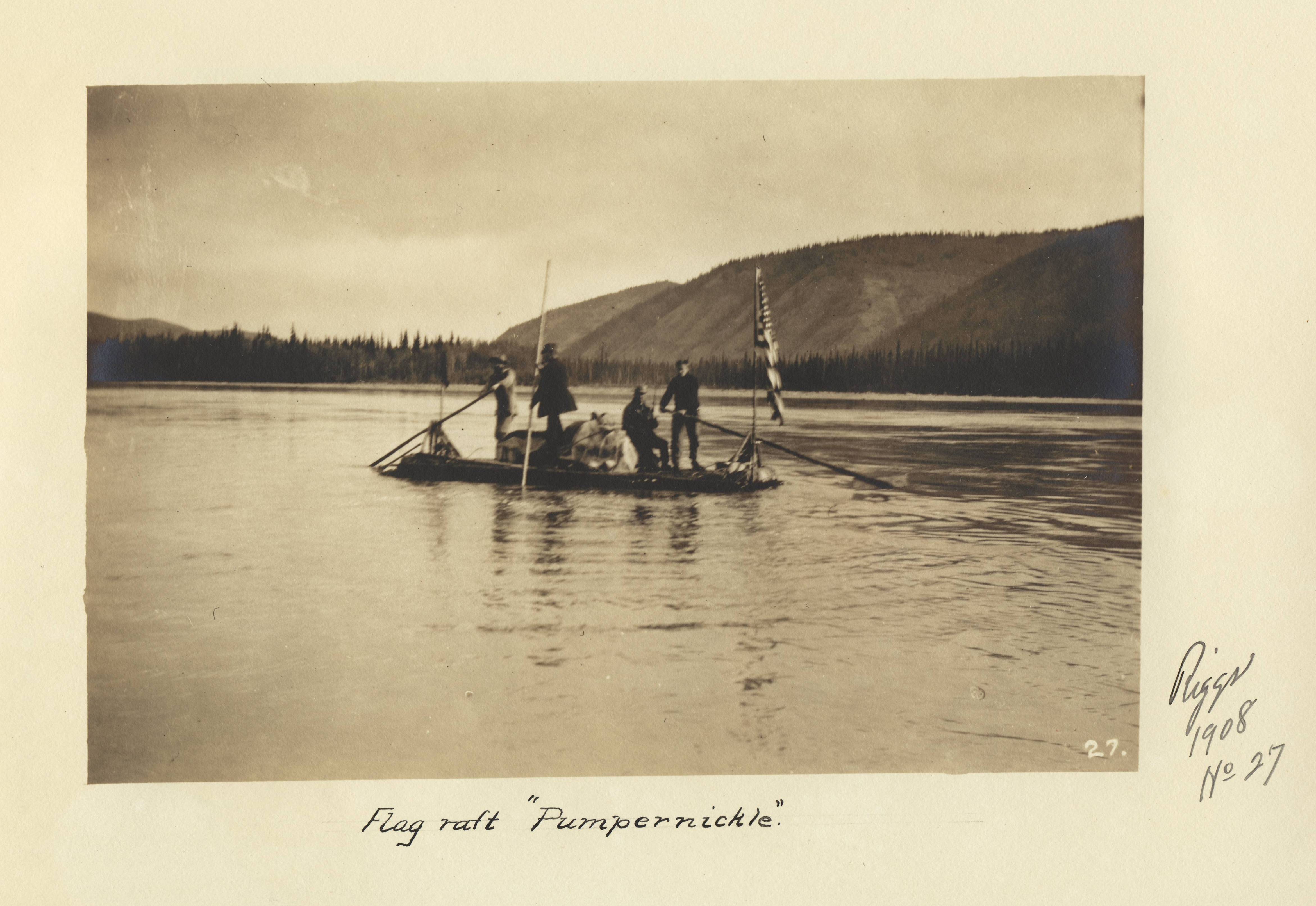 photo of a raft on water