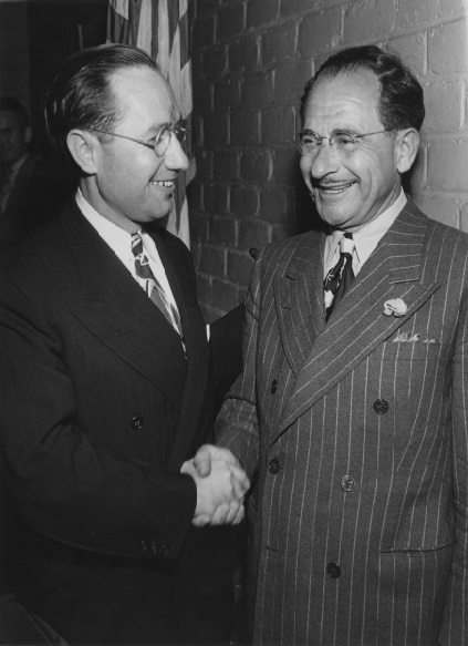 Philip M. Klutznick with Nicola Guili, 1945