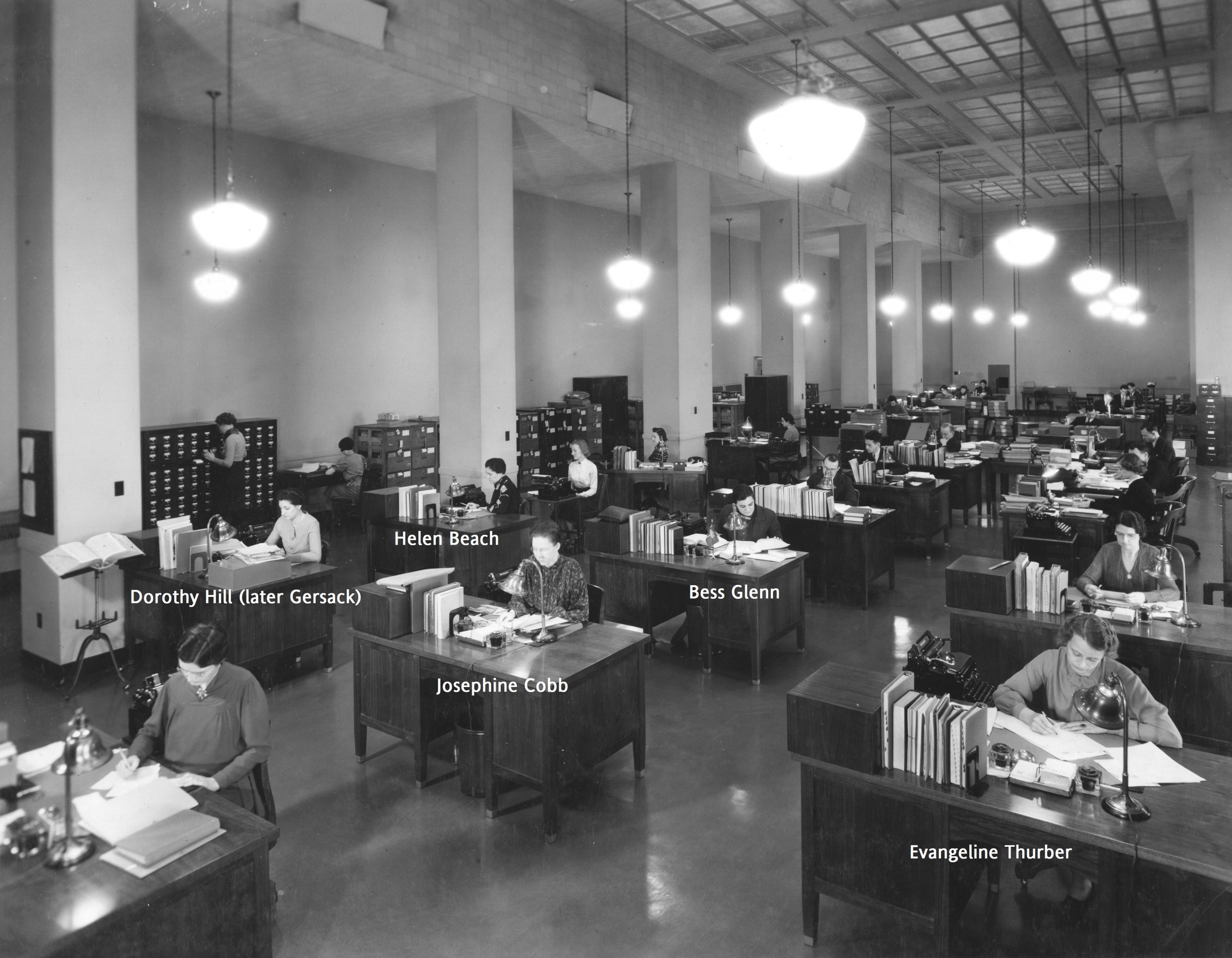 64-NA-193 Division of Cataloging and Classification, 1937