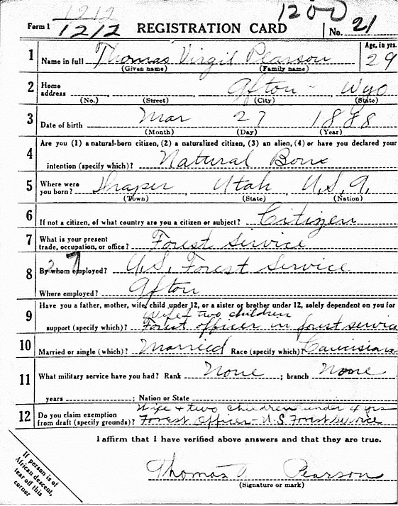 Pearson Draft Card