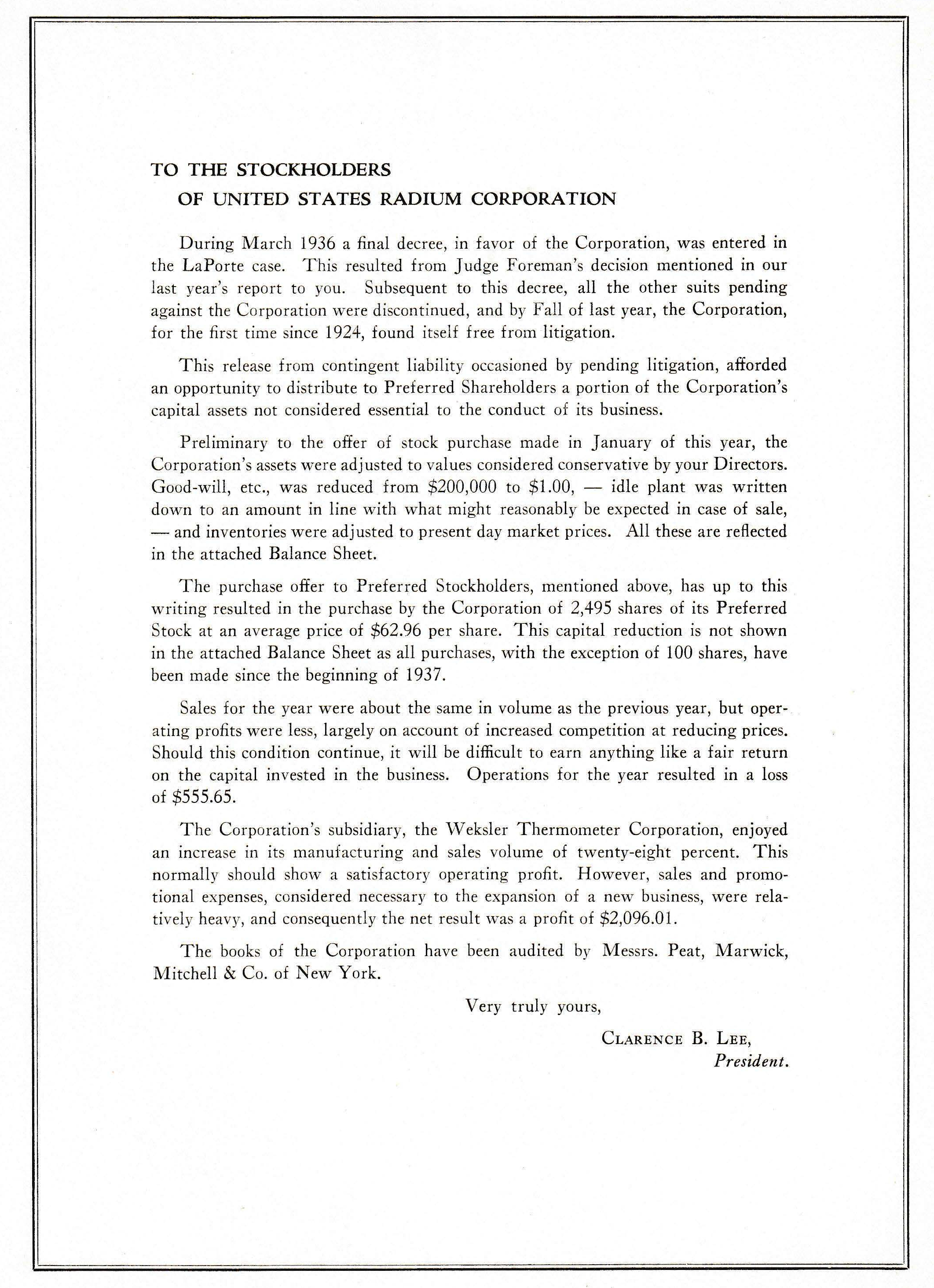 Report, December 31, 1936” (National Archives Identifier 75729459), page 3