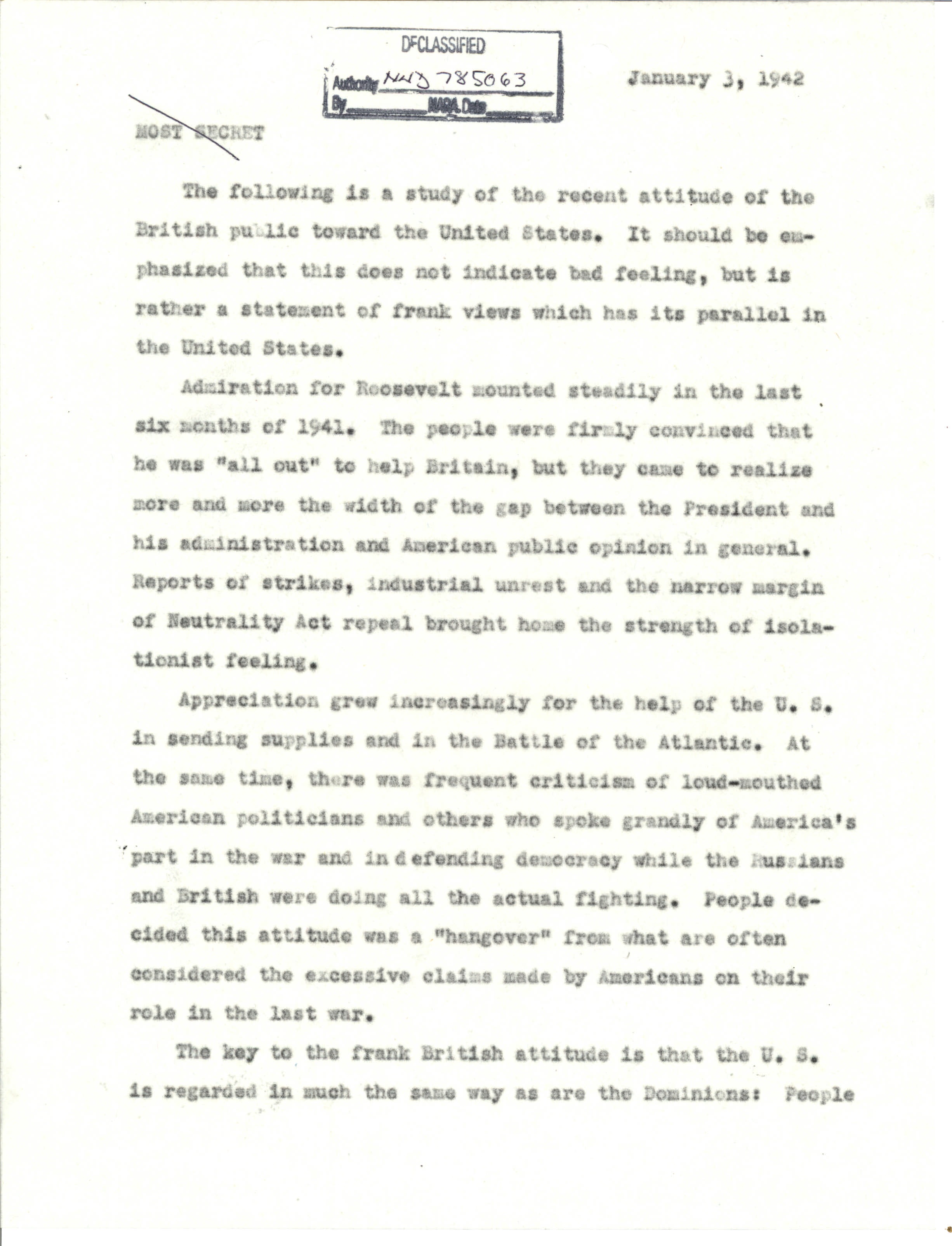OWI.British opinion of US Jan 1942.2