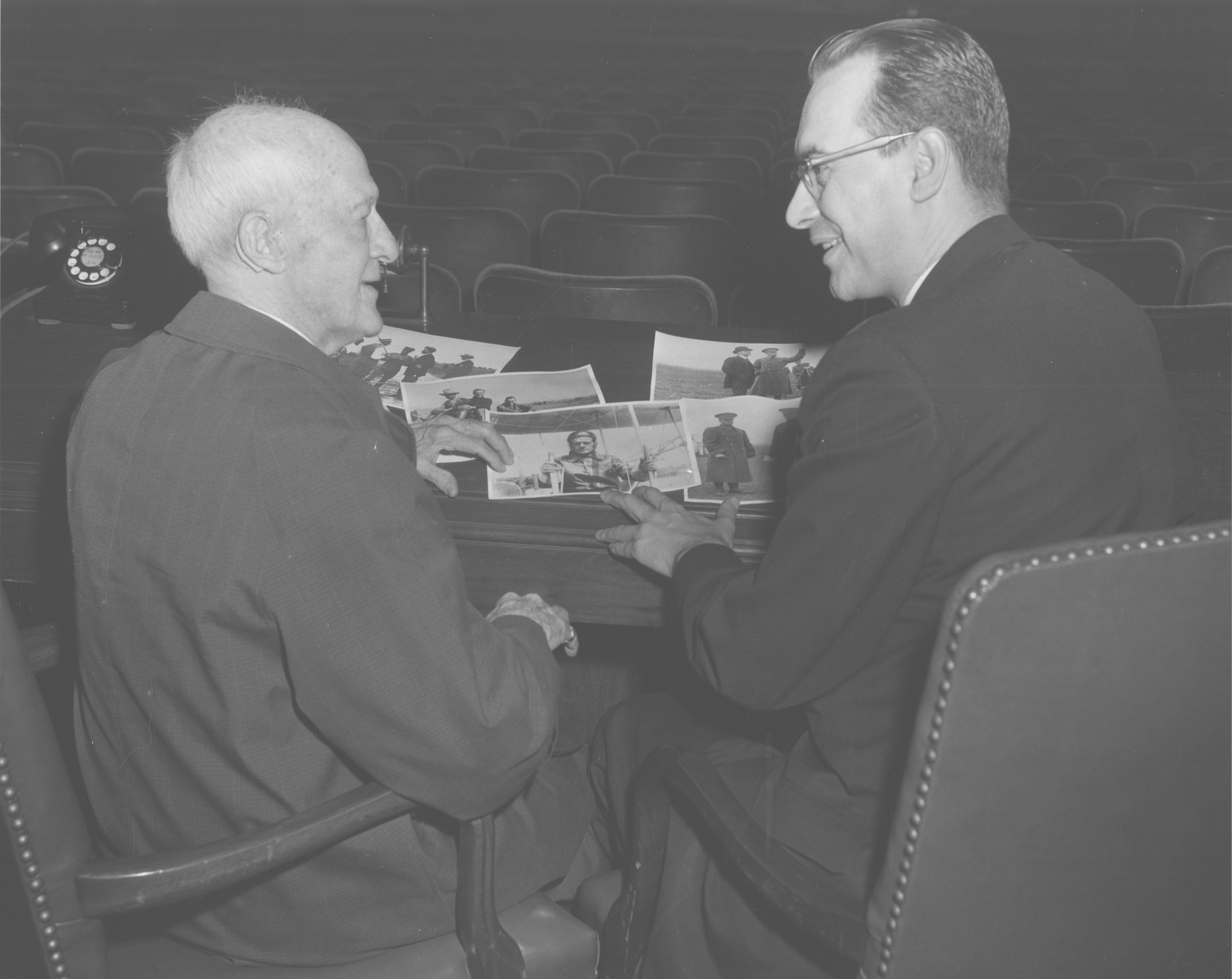 Image of Foulois and Dr. Rhoads.