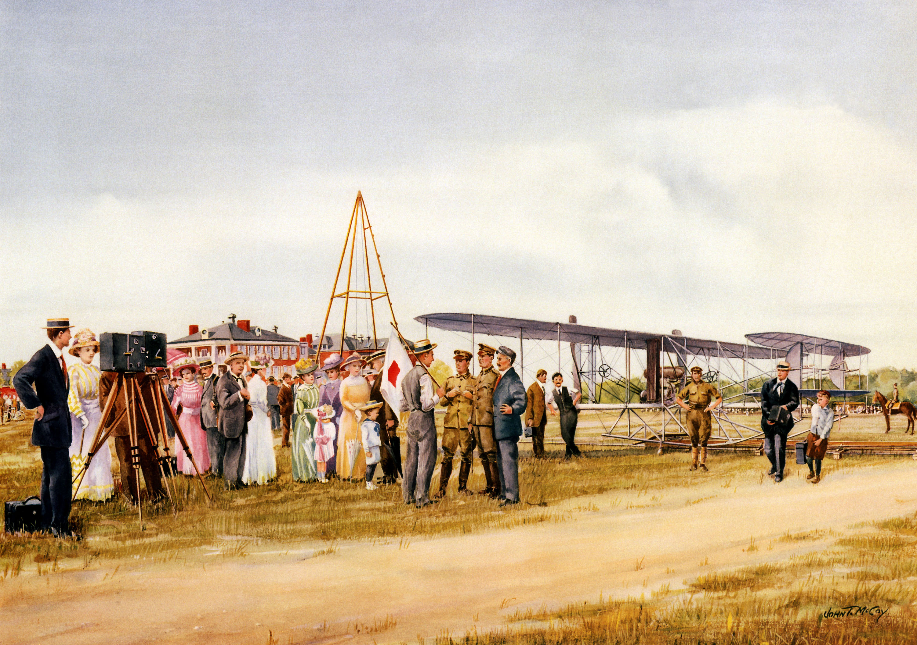 Painting of the events of July 30, 1909.