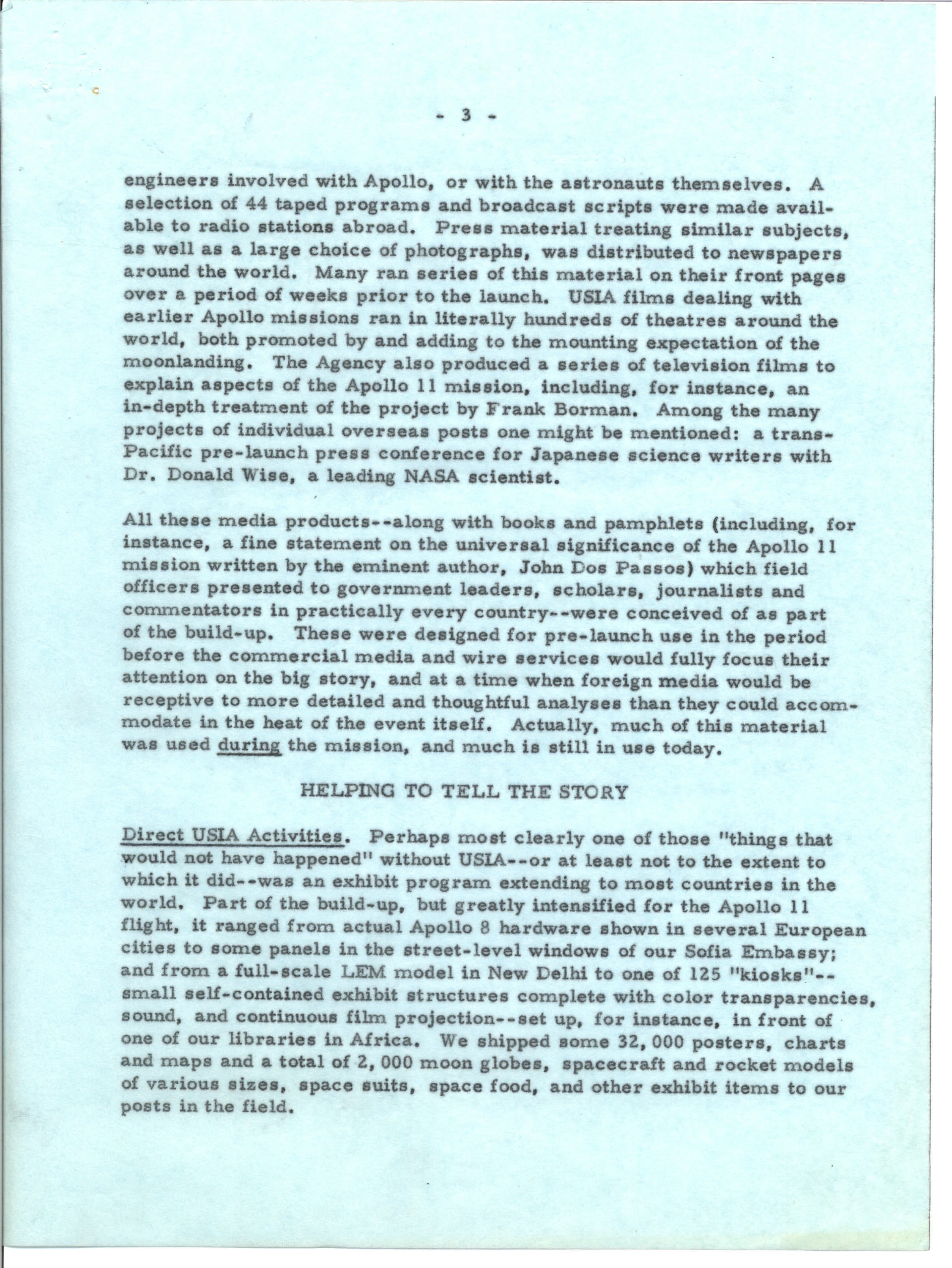 apollo 11 thesis statement