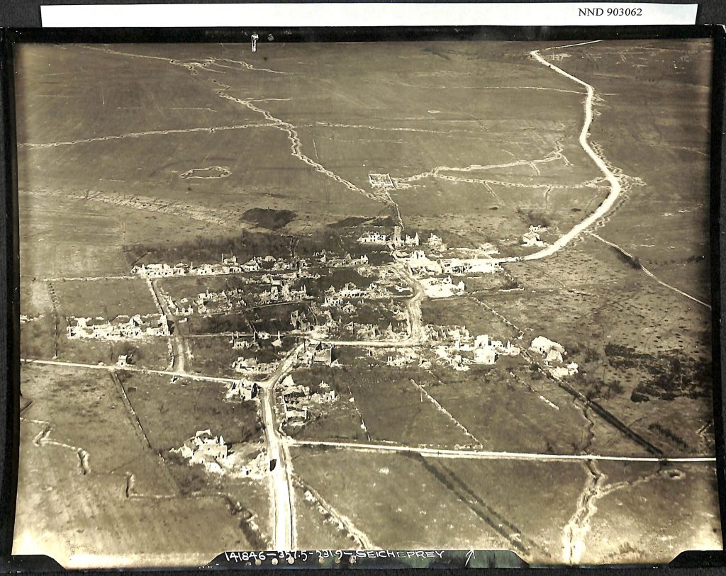 aerial photo negative of Seicheprey