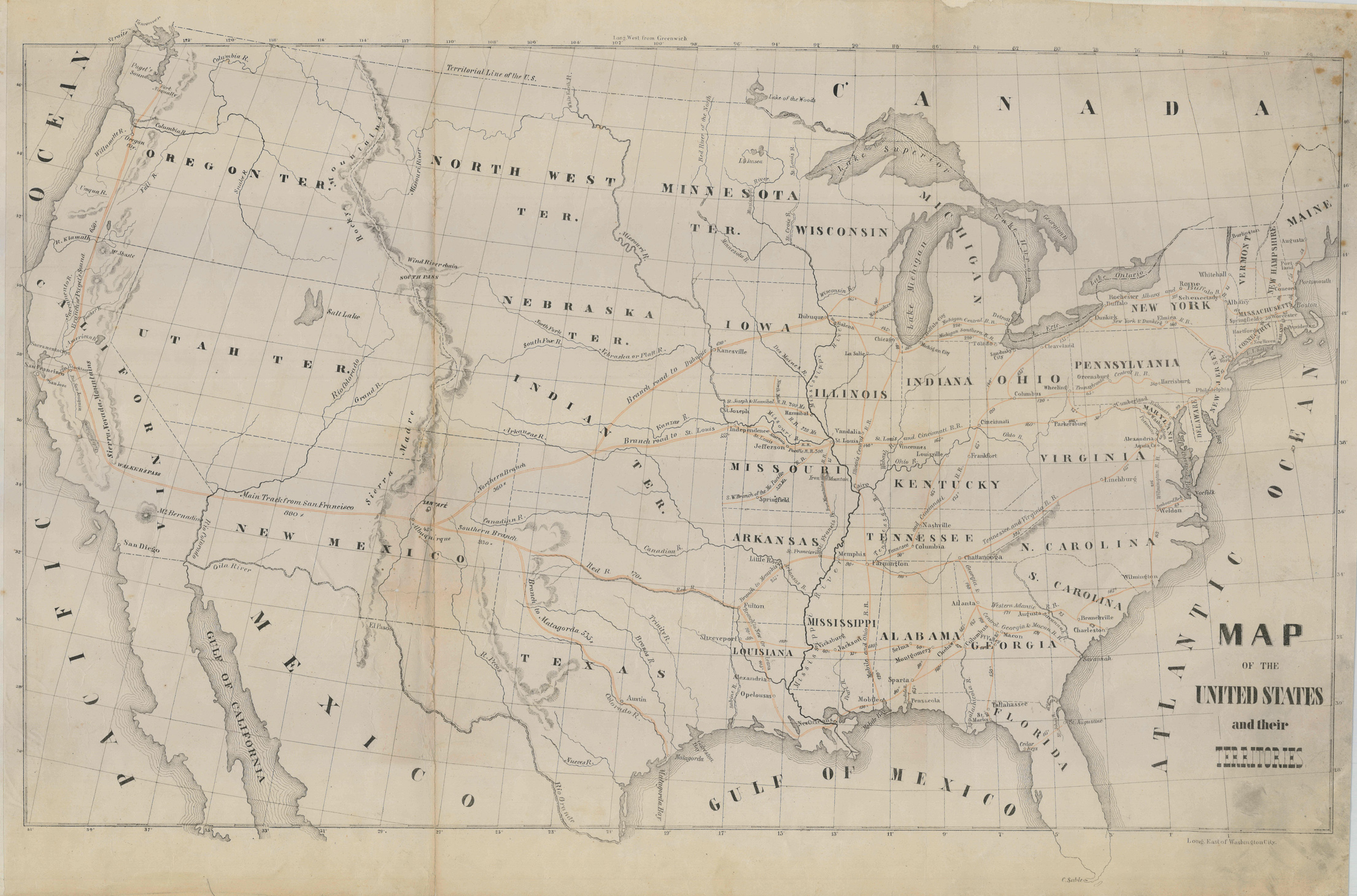 Map of the US